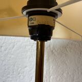 Porcelain lamp with pink flamingos from the 1980s.