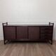 Vintage sideboard in woven wicker and bamboo