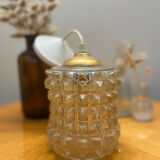 Vintage glass pendant light 1970