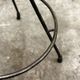 Pair of Industrial Vintage Metal Frame Bar Stools, France 1970s.