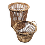 A pair of small baskets