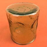 1970s (lot 2) 6 orangeade glasses Bubble and coloured glass