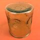 Années 1970 (lot 2) 6 verres à orangeade Verre bullé et coloré