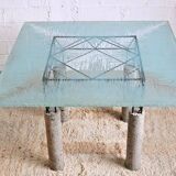 Table en béton et verre meulé, Italie 1980