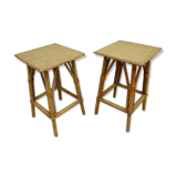 Old bamboo stools