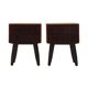 Set of rosewood bedside cabinets, Danish design, 1970s, production: Denmark