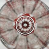 Vase à bulbe cristal rouge