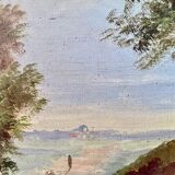1870s french oil painting on canvas