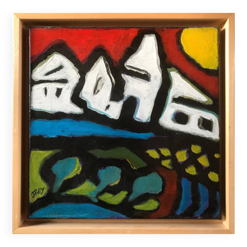 Acrylic on canvas by jacqueline rey (1963). landscape