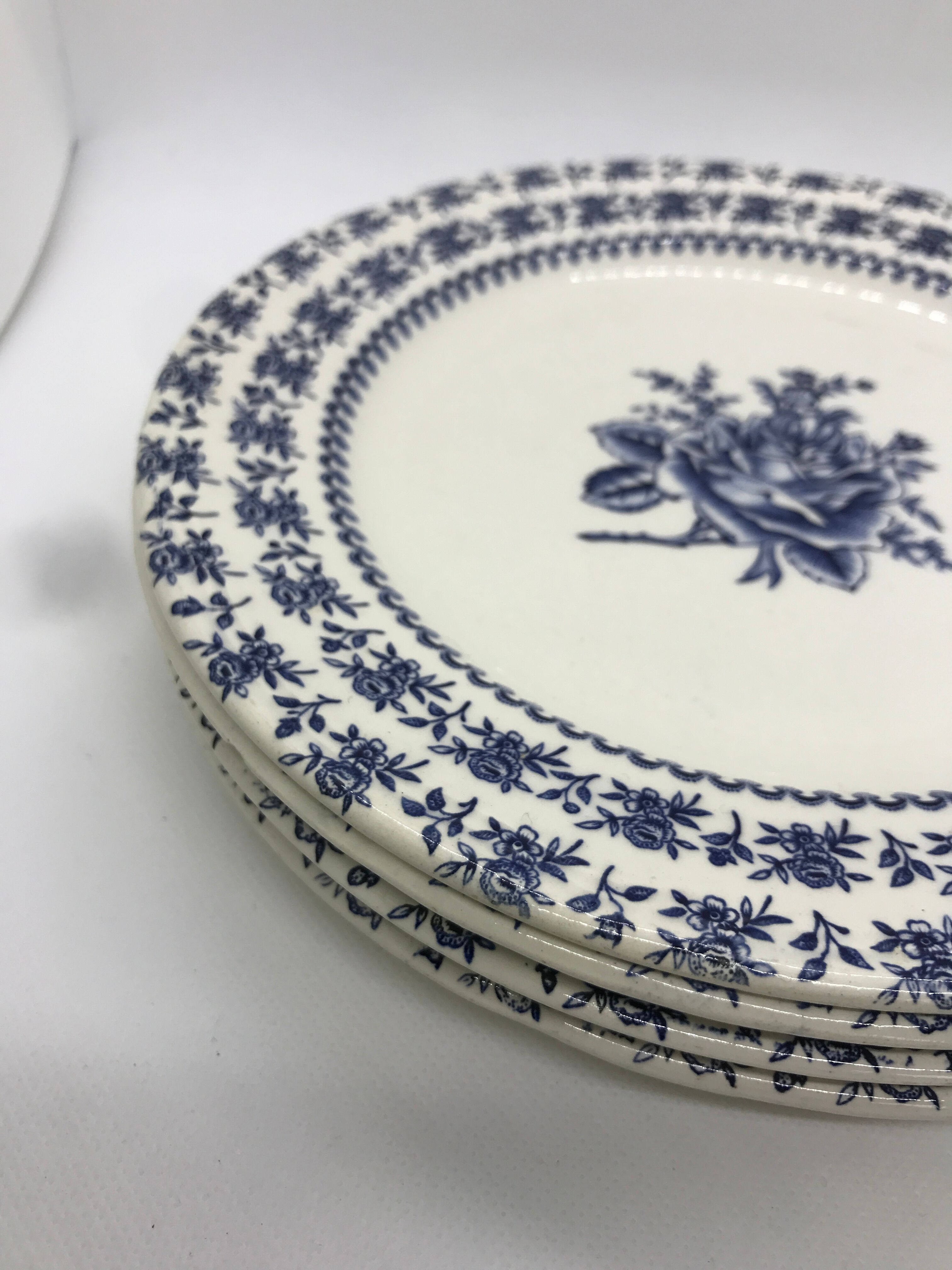 Set of 4 luneville dessert plates