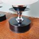 Pair of glass bedside lamps, 1970s