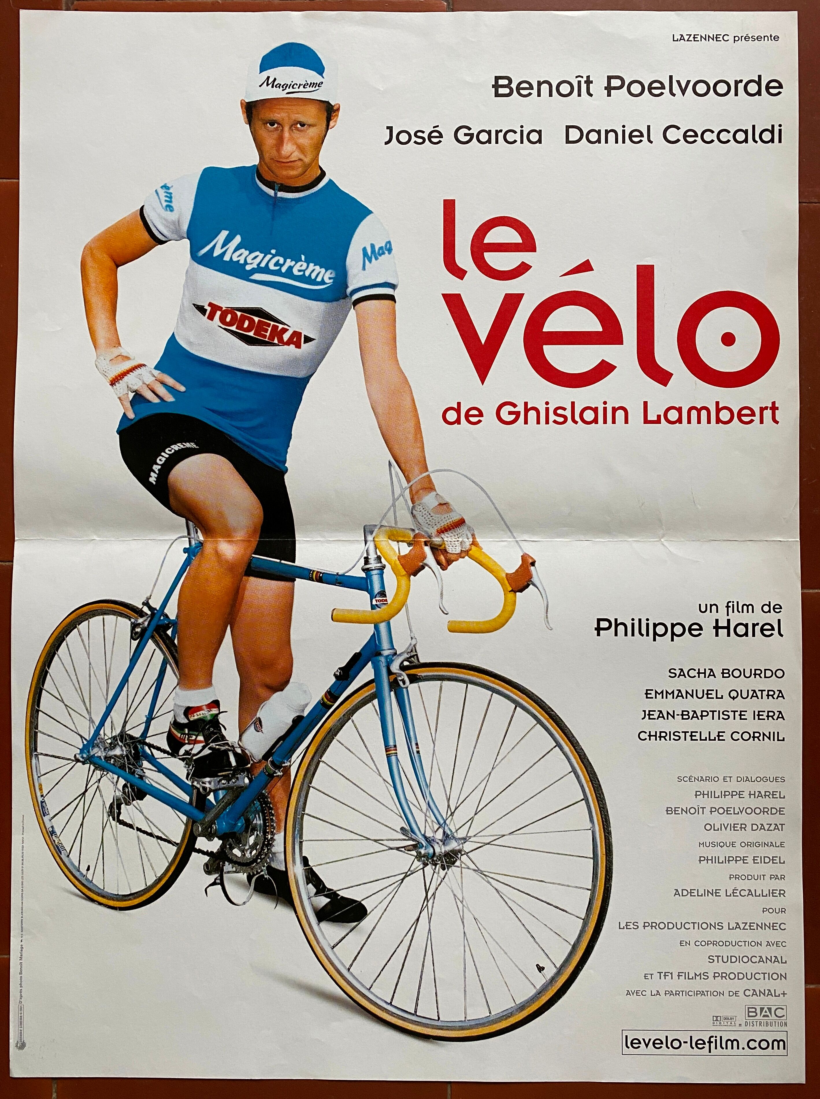 Original cinema poster "Le Vélo de Ghislain Lambert" Benoit Poelvoorde 40x60cm