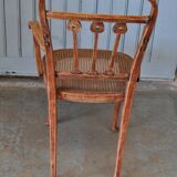 Retro canned armchair.