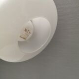 Double layered opal glass lamp, produced at Holmegaard Glassworks for Lyskaer Lighting, Denmark 70s