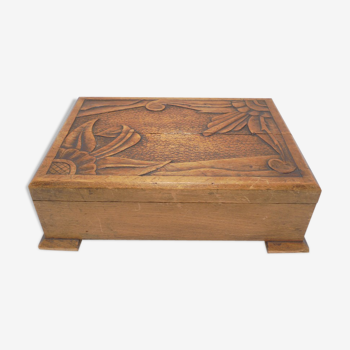 Wooden art deco box