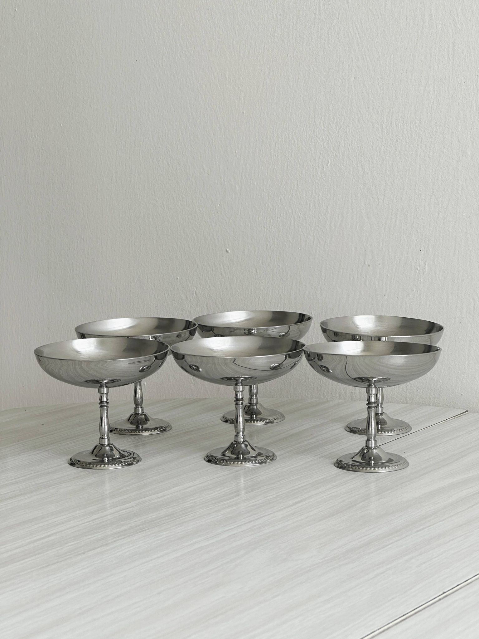 Set of 6 ice cream cups