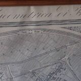 Large geometric map of the city of Florence, 1843