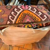 Pair of Roche Bobois armchairs — limited edition in oriental kilim