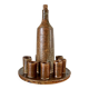 Liqueur service in stoneware 1950