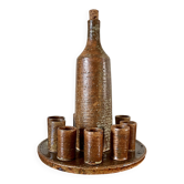 Liqueur service in stoneware 1950
