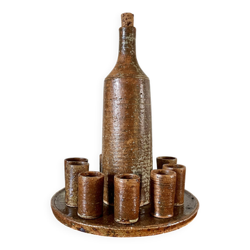 Service à liqueur ni en grès 1950