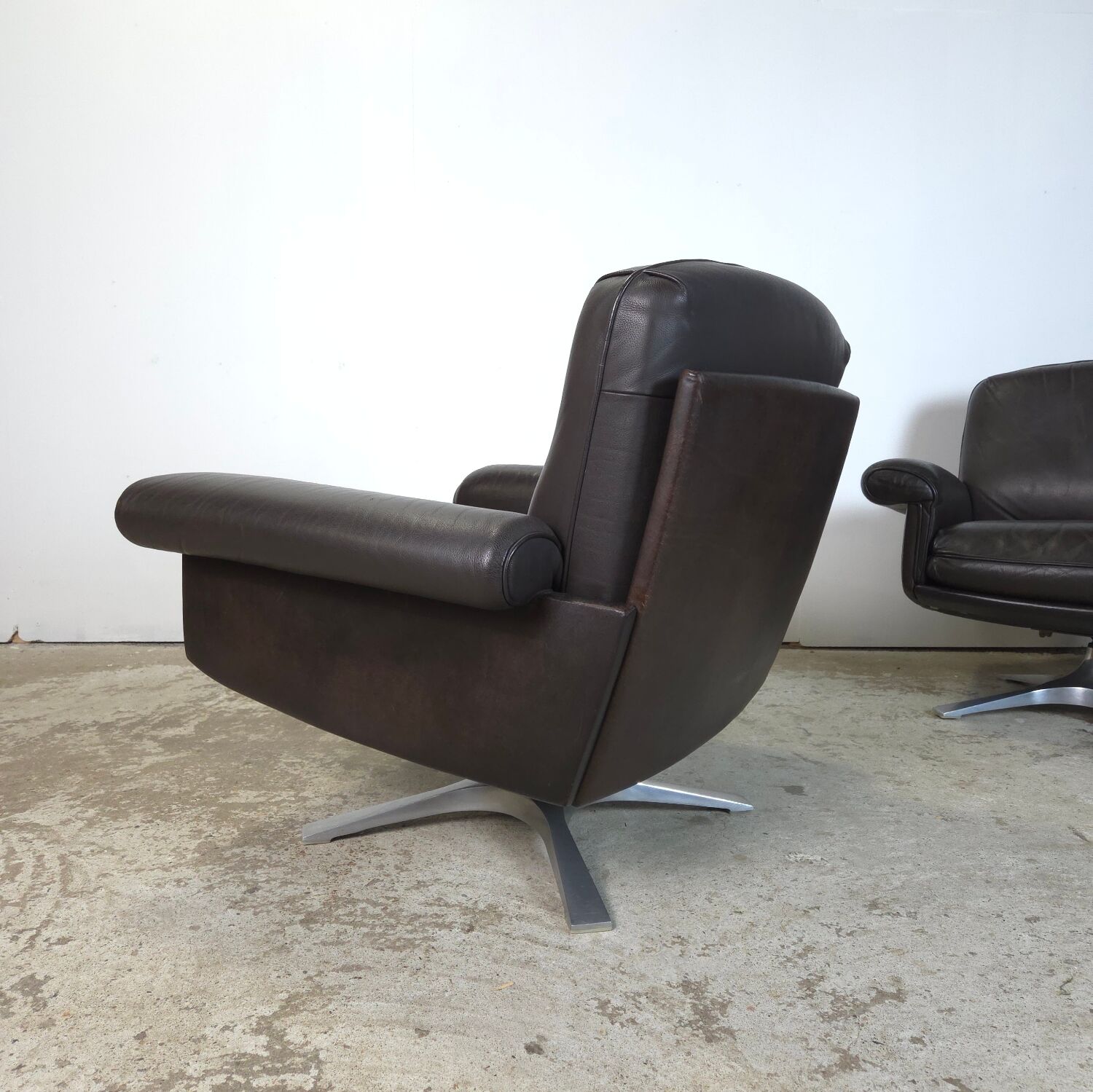 Vintage 1960s De Sede DS-31 leather lounge chair