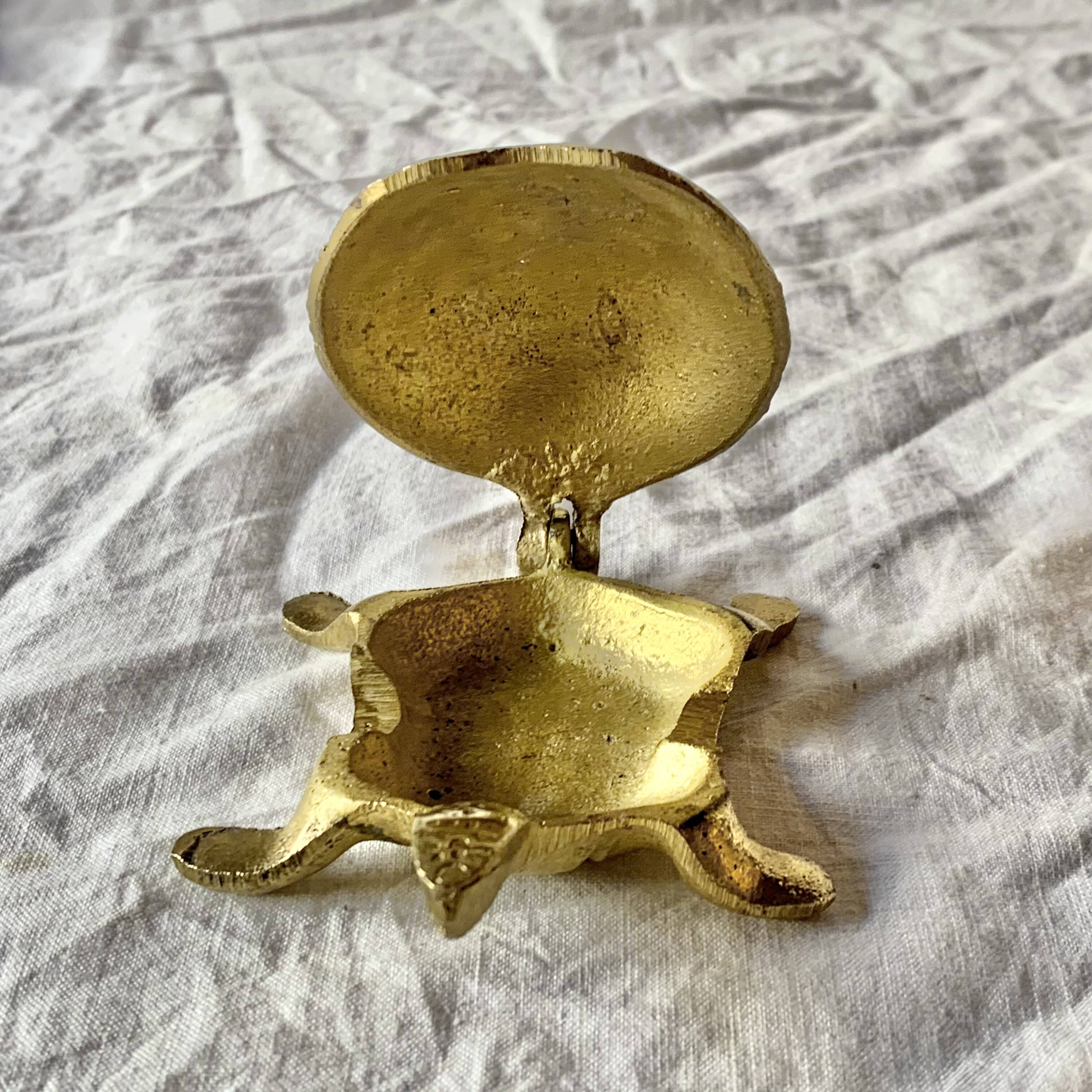 Brass "turtle" ashtray