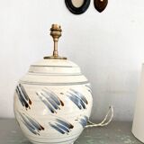 Ceramic lamp base, new fabric cable 200 cm