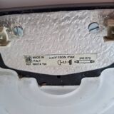 Pair of Italian design wall sconces in glass, art deco style.