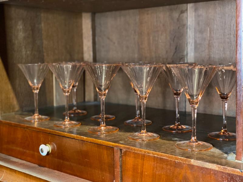 Pink salmon color glasses service, venice