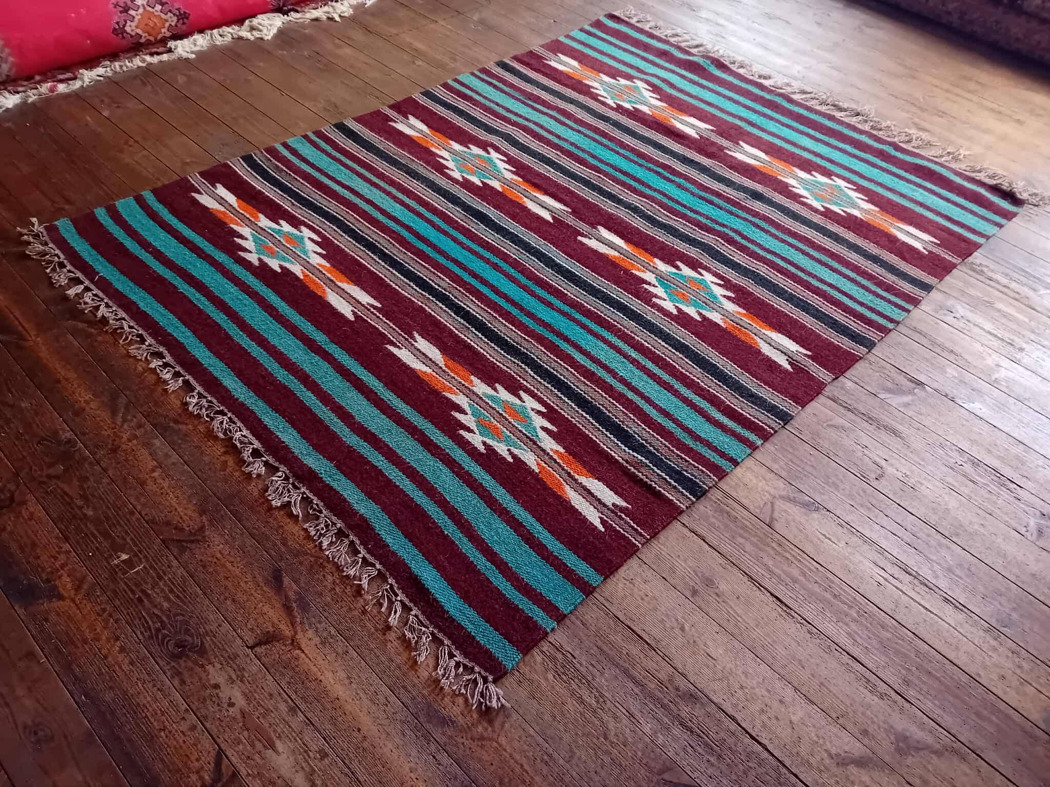 Handmade Berber Bedouin Rug 209x151cm