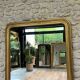 Antique Louis Philippe mirror gilded with gold leaf 146.5cm/98.5cm