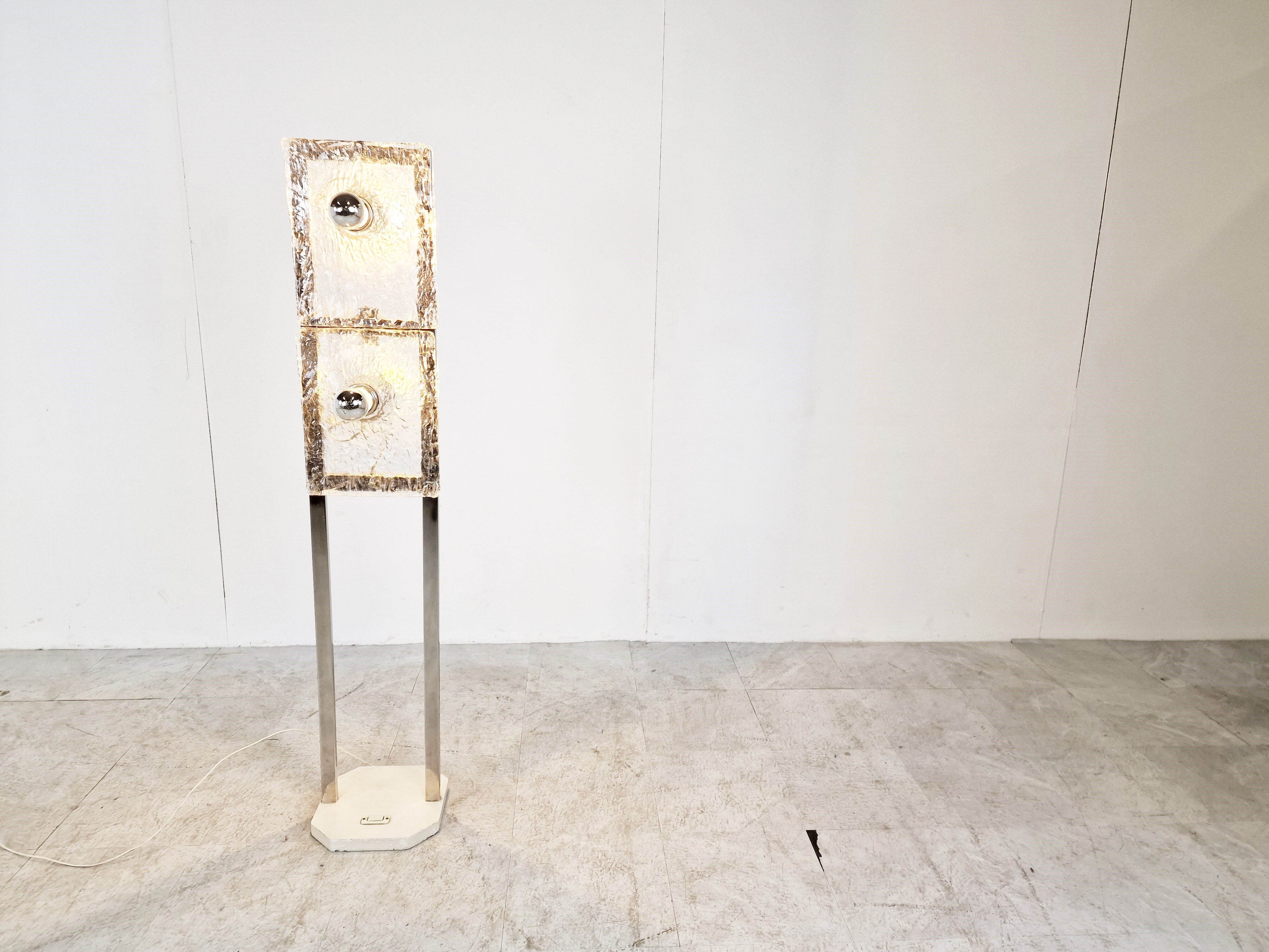 Mid century Murano glass floor lamp, 1970s