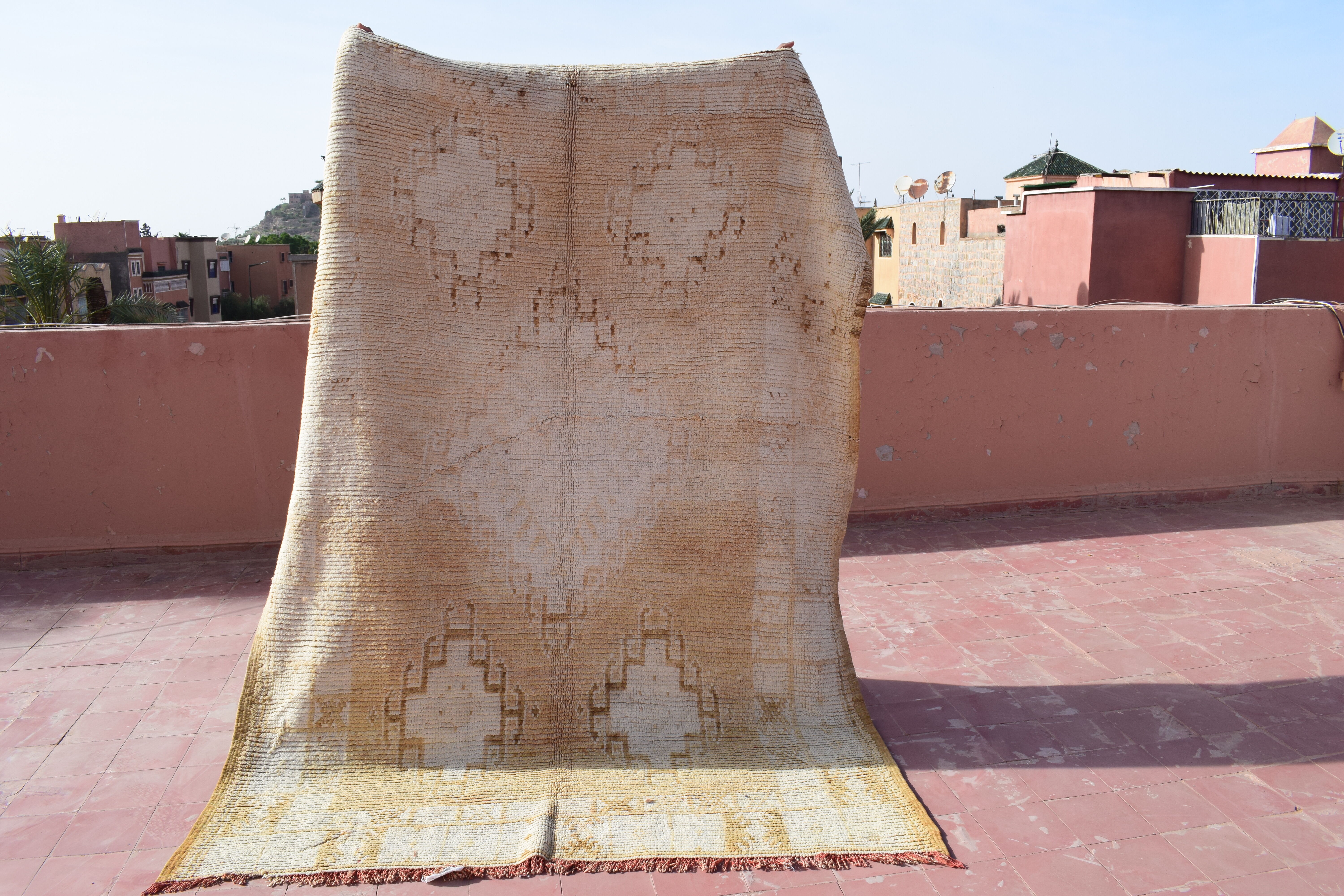 Tapis berbère boujaad atlas vintage, 245x175 cm