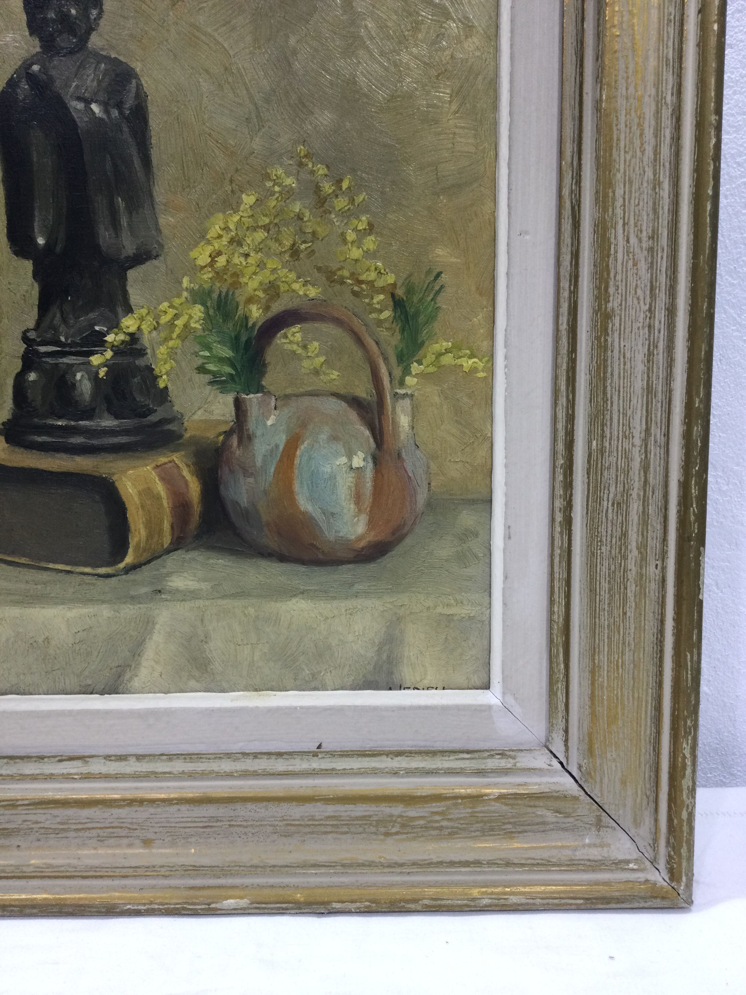Huile sur toile nature morte