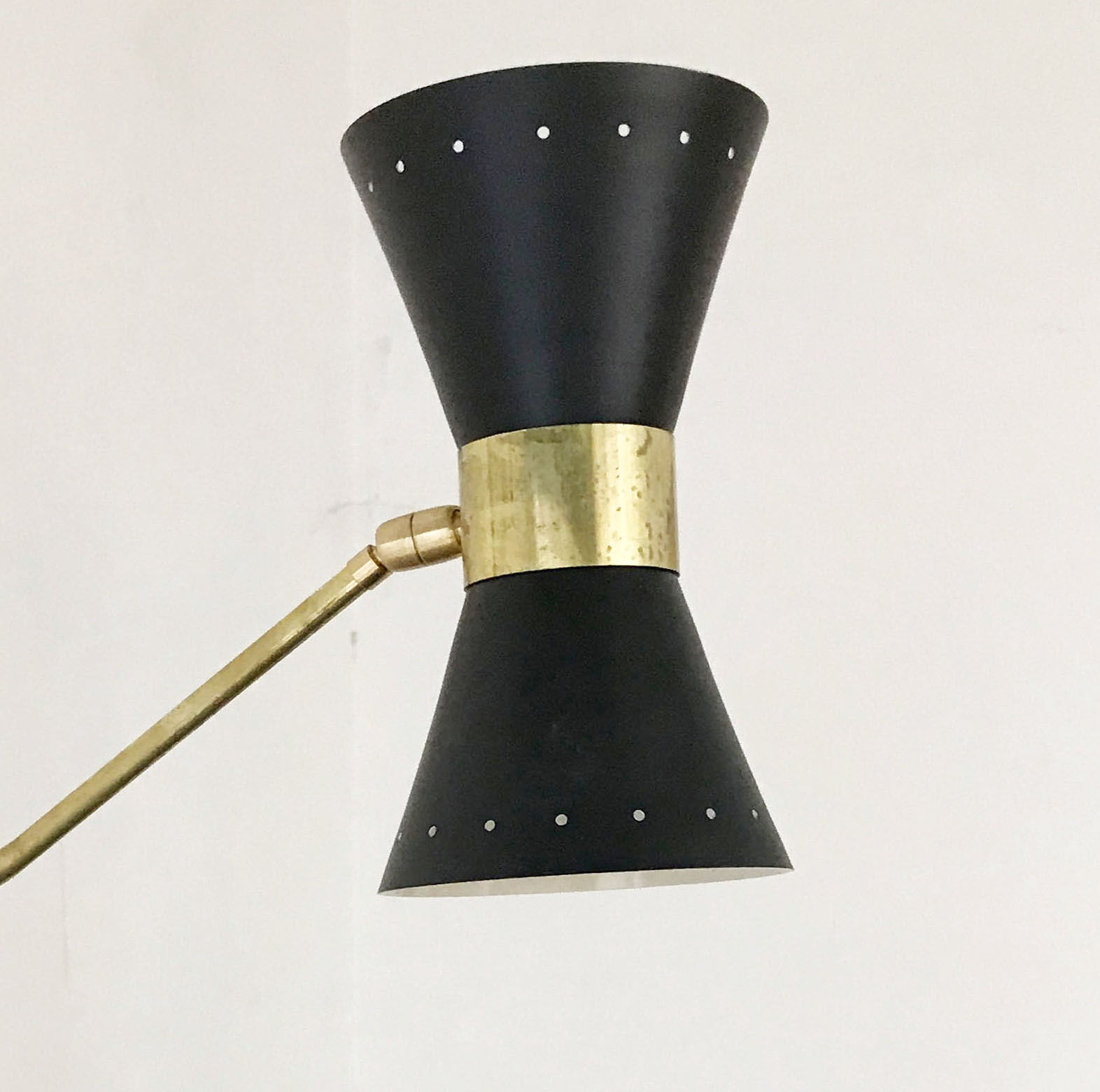 Italian sconce articulated wall diabolo design 50s