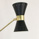 Italian sconce articulated wall diabolo design 50s