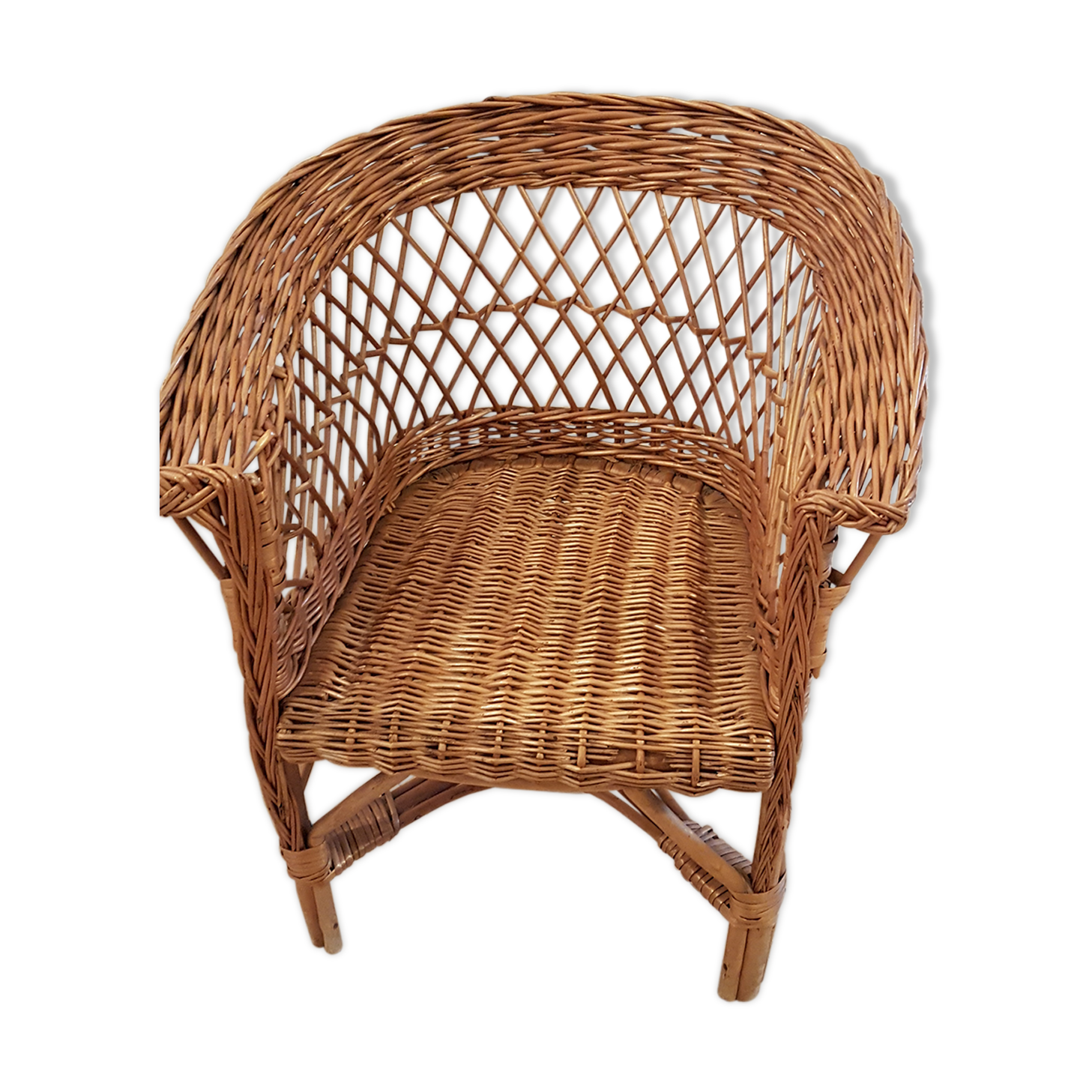 Rattan armchair for children