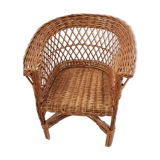 Rattan armchair for children