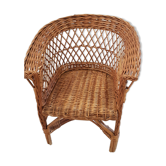 Rattan armchair for children