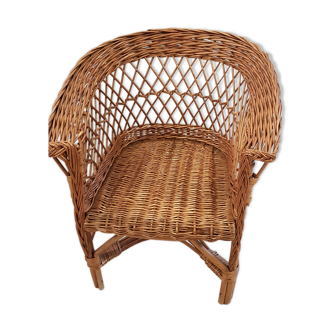 Rattan armchair for children