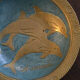 Vide poche dauphins en laiton