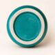 Wilhelm Kåge vase for Gustavsberg, turquoise glaze, hand-turned, Sweden