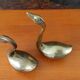Paire de cygnes en laiton