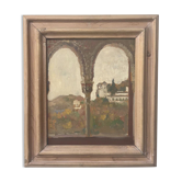 James Kerr-Lawson (1864-1939) Vue de l'Alhambra, Grenade, huile sur panneau
