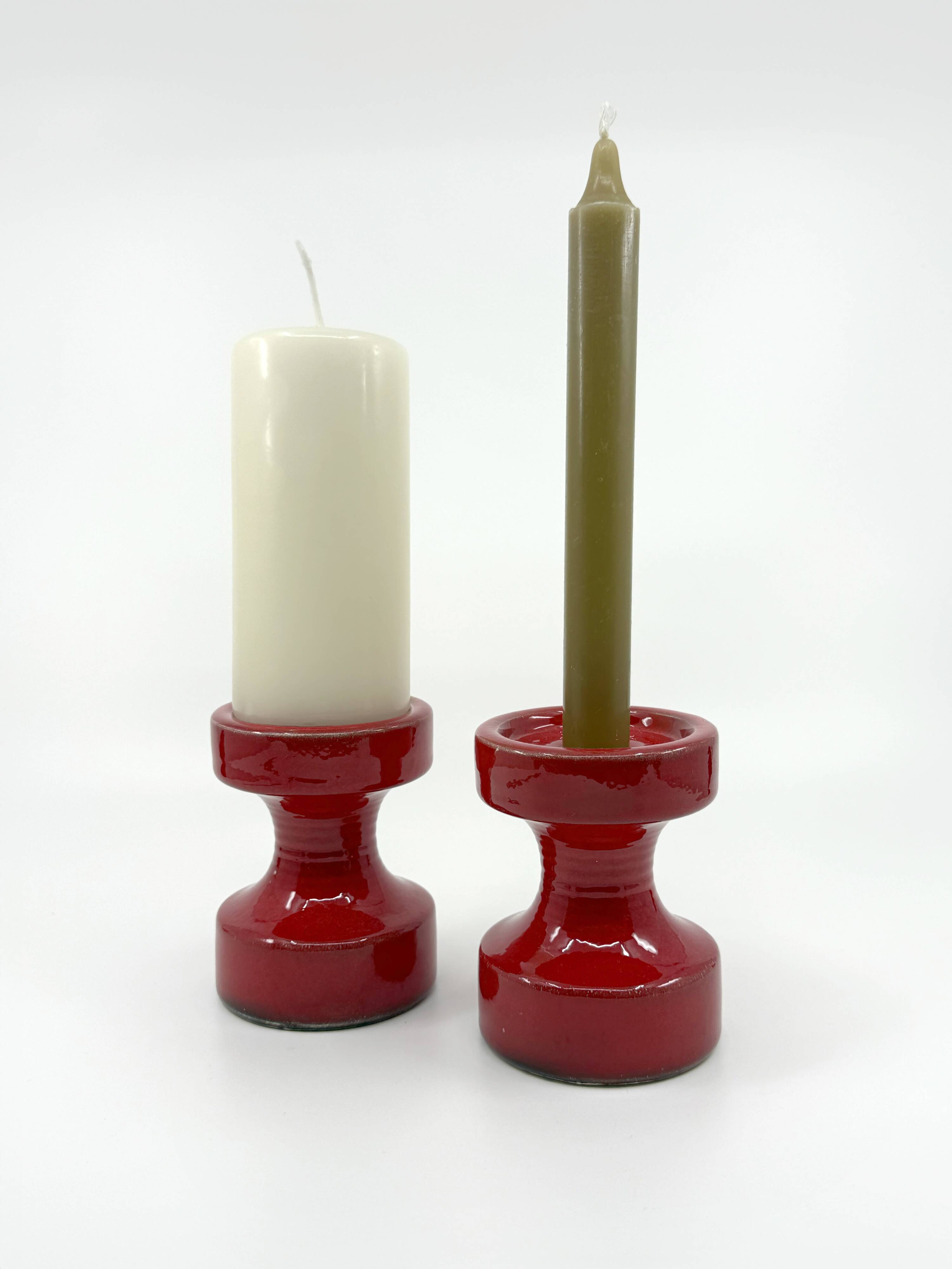 2 Steuler ceramic candle holders • Design Cari Zalloni • Circa 60-70