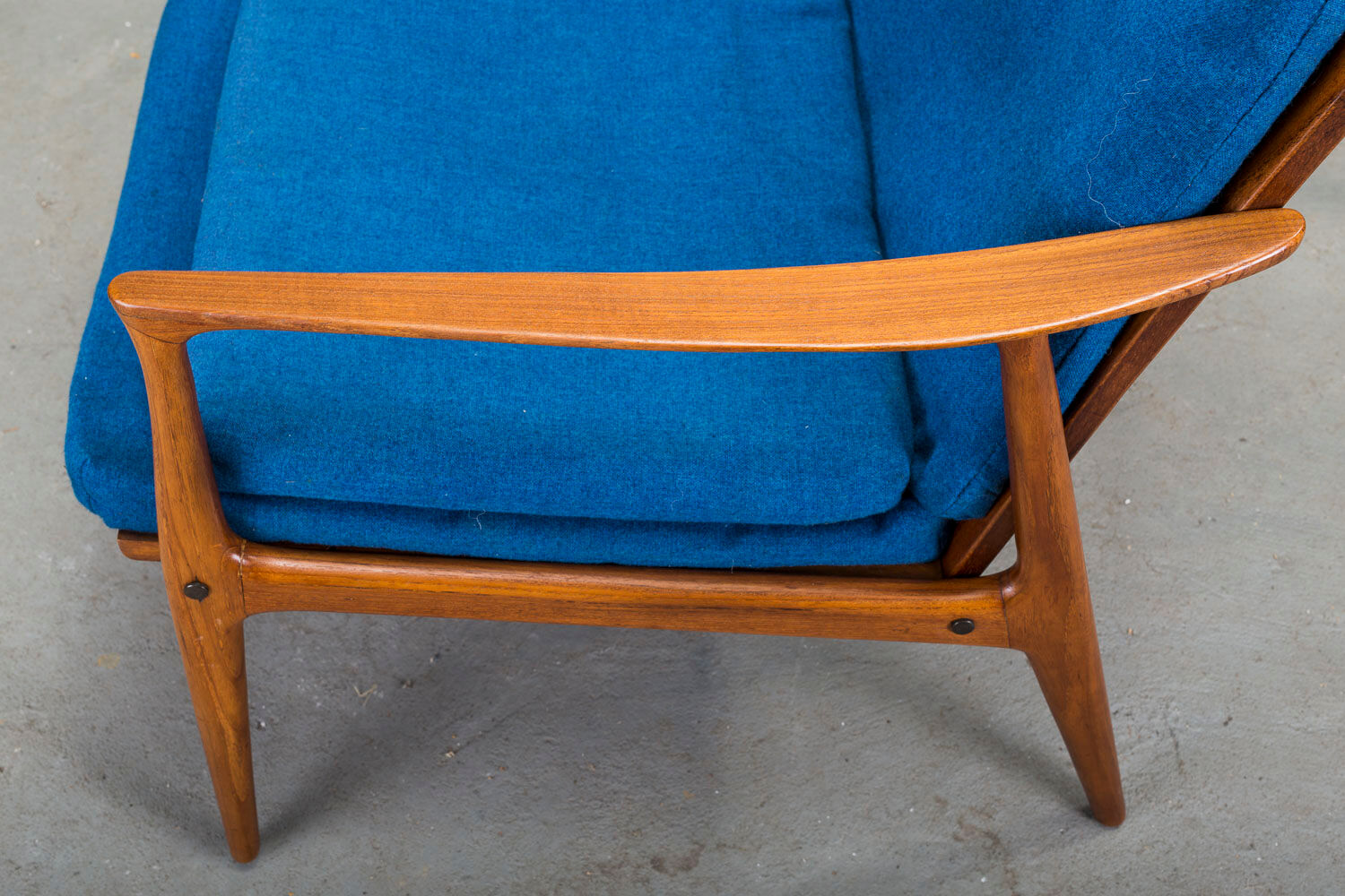 Danish teak framed lounge chair, 1960s