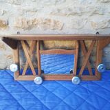 Oak coat rack