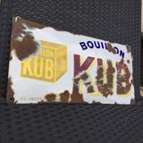 Plaque émaillée bouillon kub signée ed. jean paris