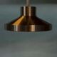 Vintage suspended lamp in aluminium from the 60s/70s, dining table lamp.